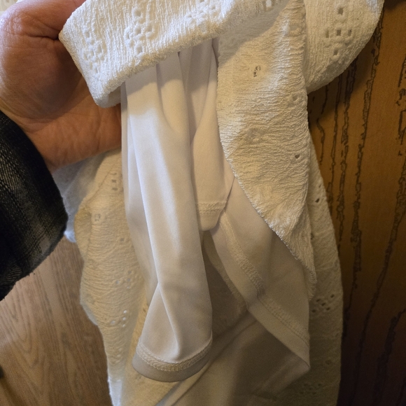 Lane Bryant (22/24) 3/4 Sleeve Off-The-Shoulder Eyelet Dress - Picture 7 of 9